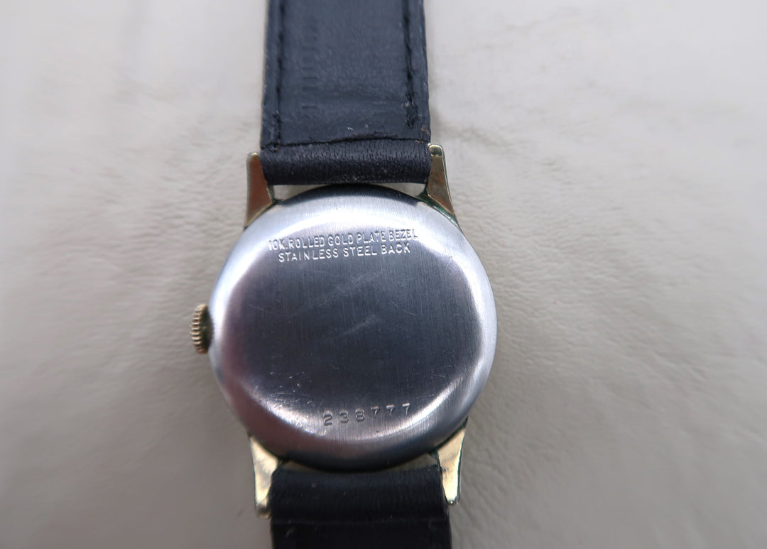 p479 Nice Vintage Benrus 1950's 17J Mechanical Wrist Watch