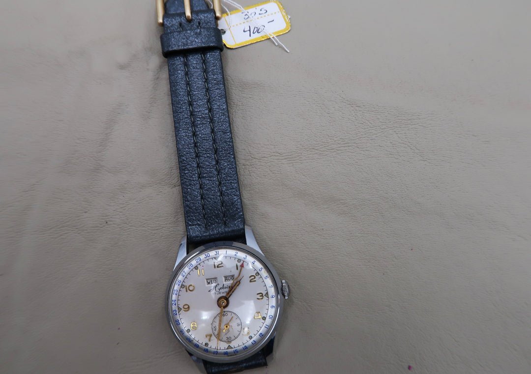 p480 Nice Vintage Heloisa 1940's 17J Mechanical Wrist Watch