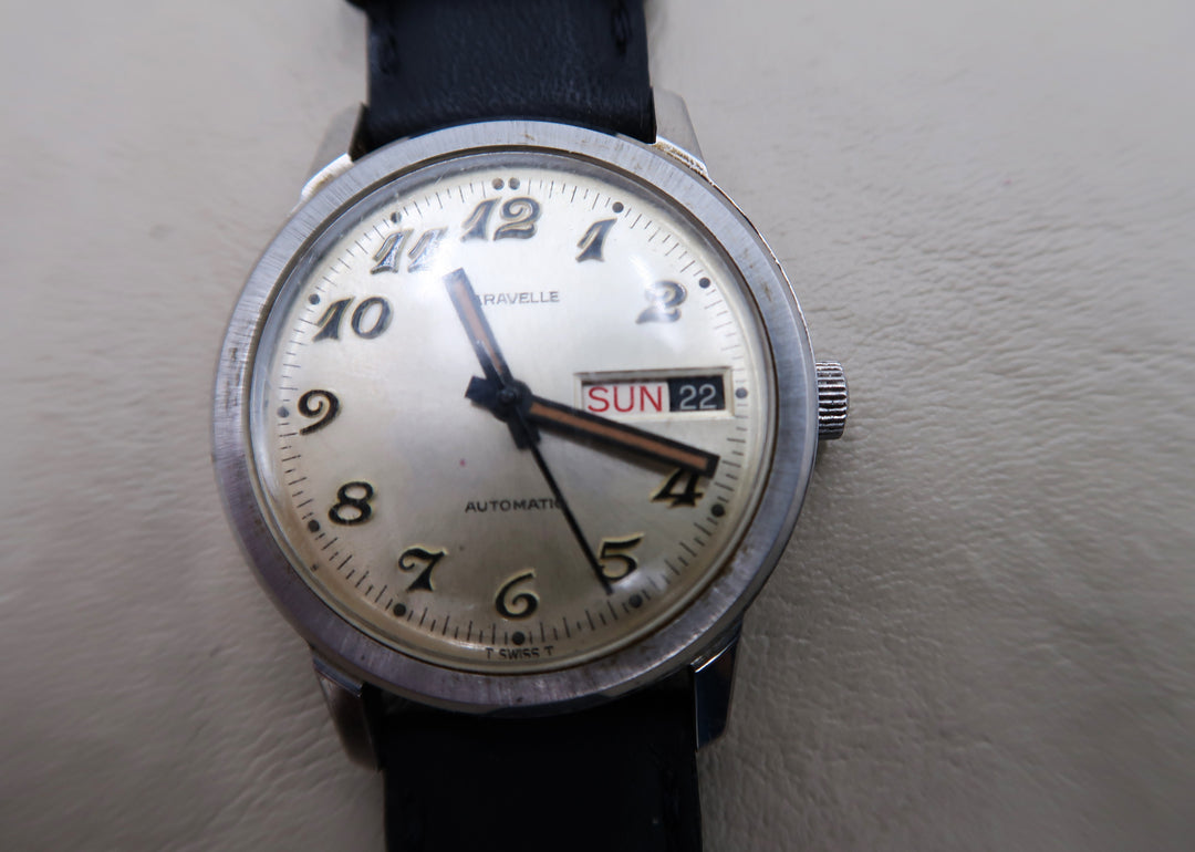 p482 Vintage 1960's Caravelle Men's Self Winding Wristwatch