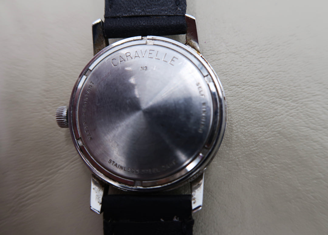 p482 Vintage 1960's Caravelle Men's Self Winding Wristwatch