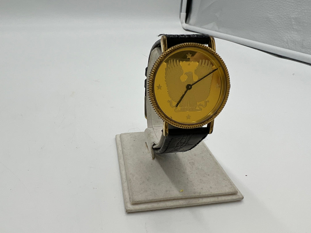 t660 1986 The Franklin Mint Vintage Gold Eagle Watch
