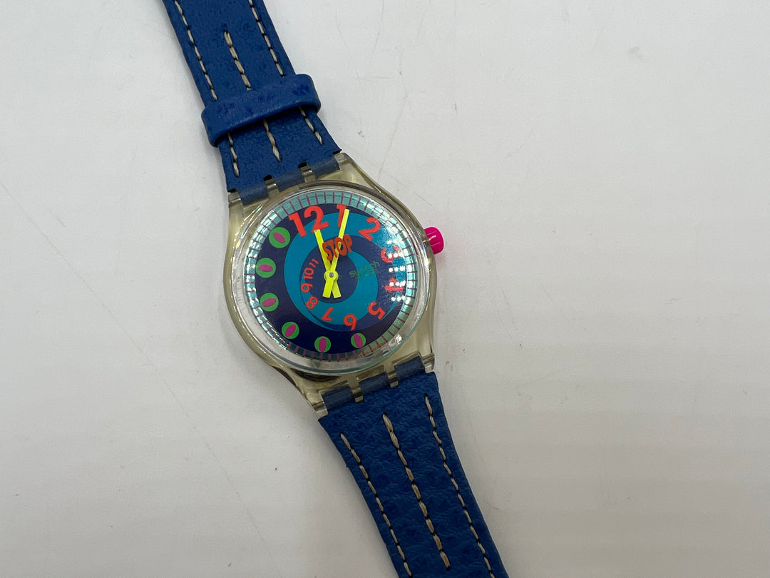 t661 Vintage Le Walk Metal Flash Swatch Wrist Watch