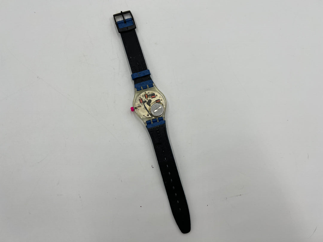 t661 Vintage Le Walk Metal Flash Swatch Wrist Watch
