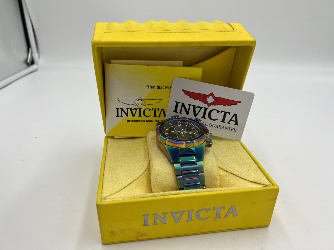 t668 Invicta Aviator Iridescent Color Men's Watch