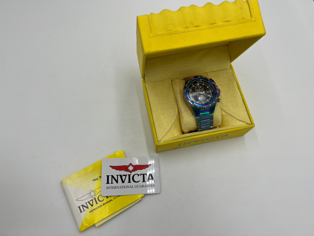 t668 Invicta Aviator Iridescent Color Men's Watch