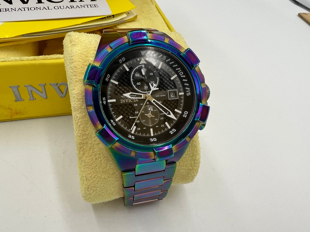 t668 Invicta Aviator Iridescent Color Men's Watch