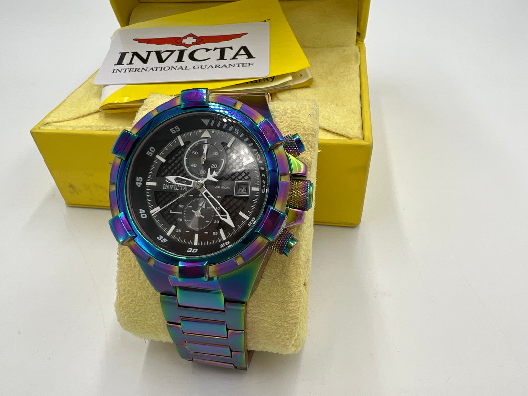 t668 Invicta Aviator Iridescent Color Men's Watch