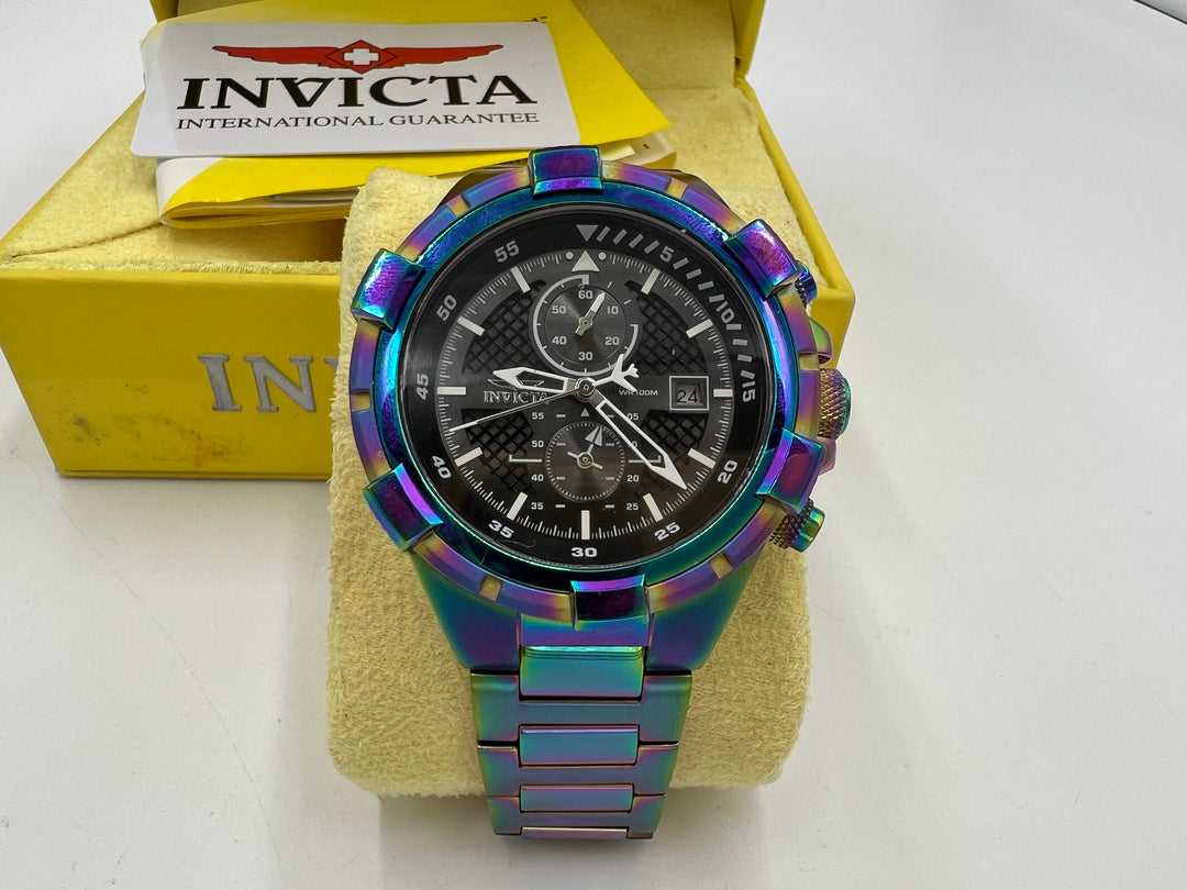 t668 Invicta Aviator Iridescent Color Men's Watch