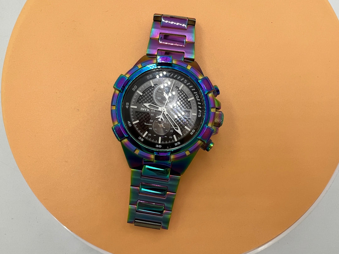 t668 Invicta Aviator Iridescent Color Men's Watch