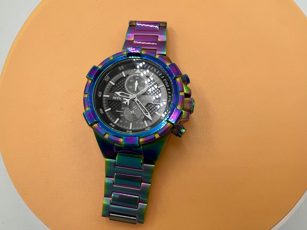 t668 Invicta Aviator Iridescent Color Men's Watch
