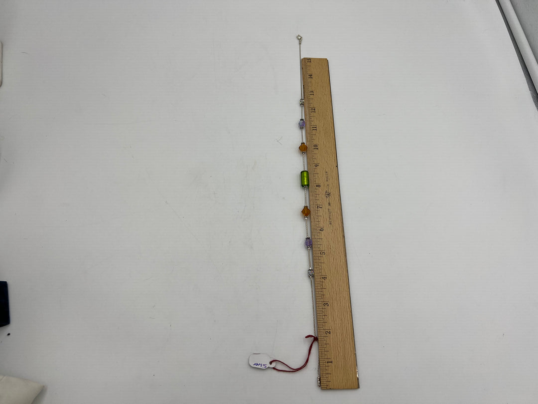 t724 Beautiful Women's Silver and Gemstone Necklace