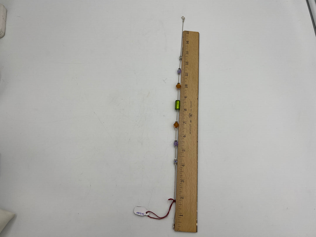 t724 Beautiful Women's Silver and Gemstone Necklace