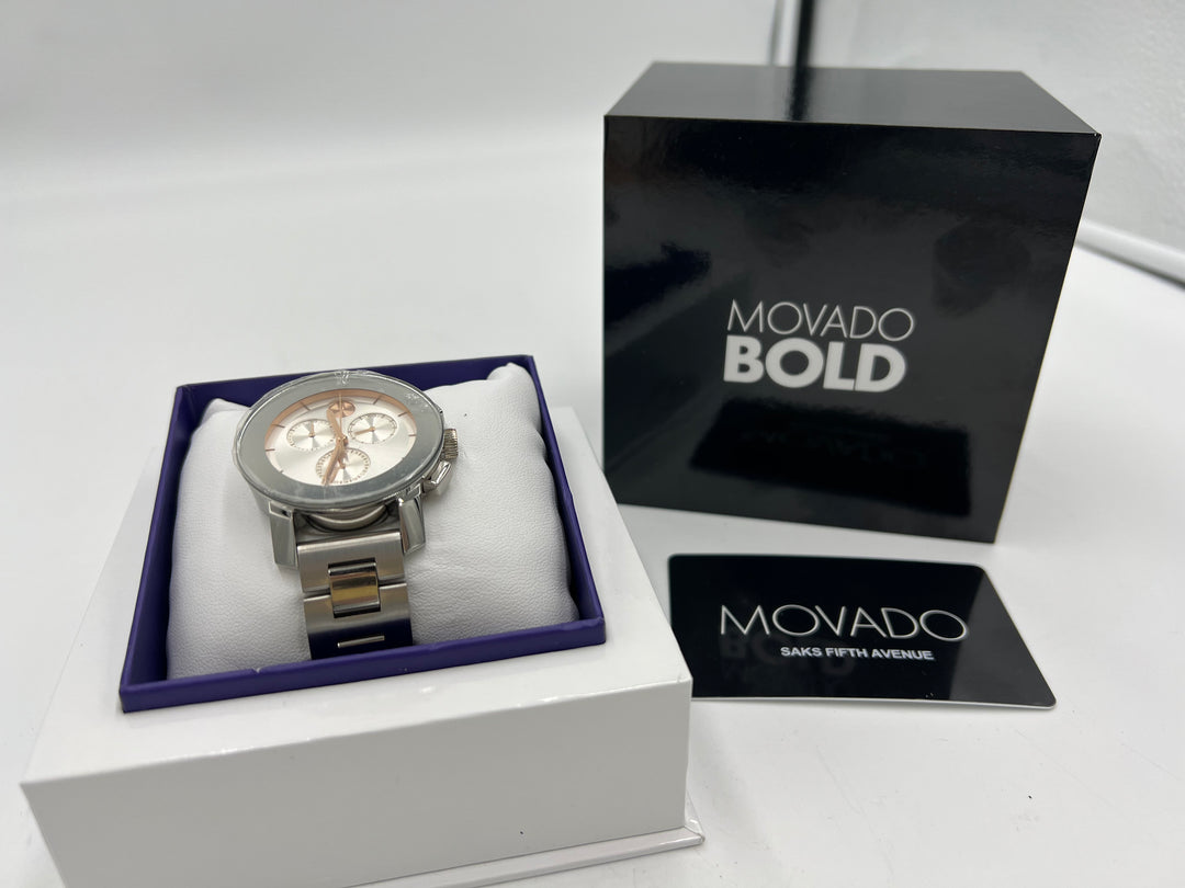 t804 Elegant Movado Bold Chronograph Wrist Watch