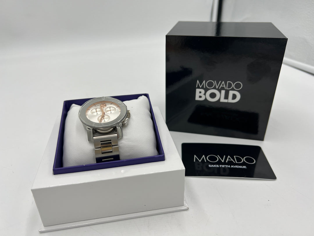 t804 Elegant Movado Bold Chronograph Wrist Watch