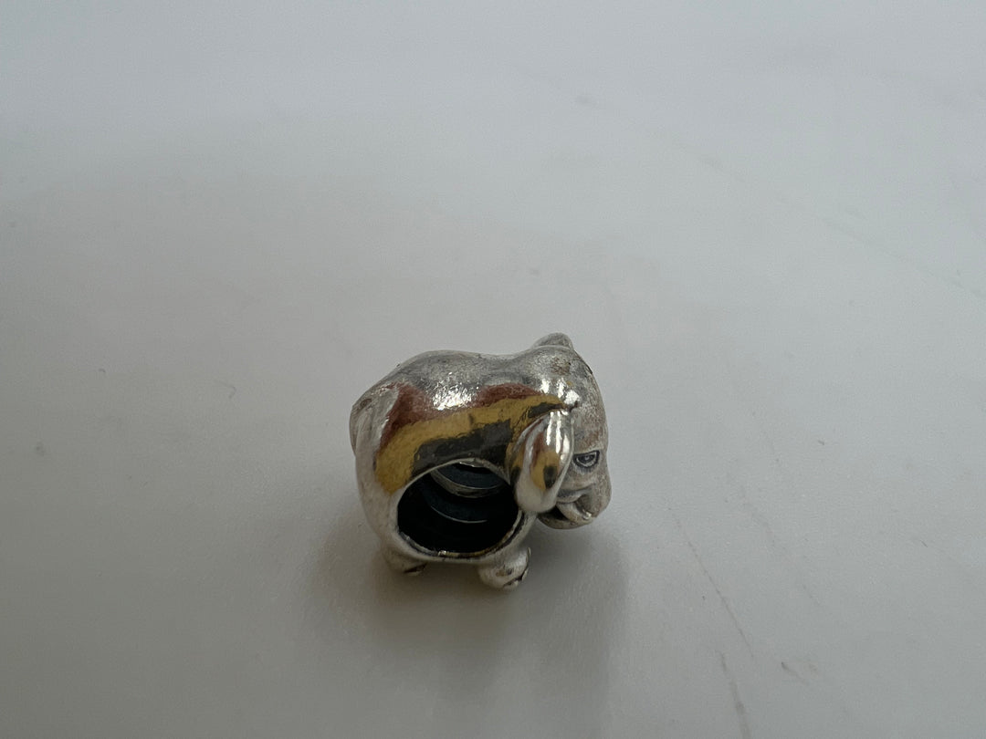 t846 Cute Sterling Silver Pandora Elephant Charm