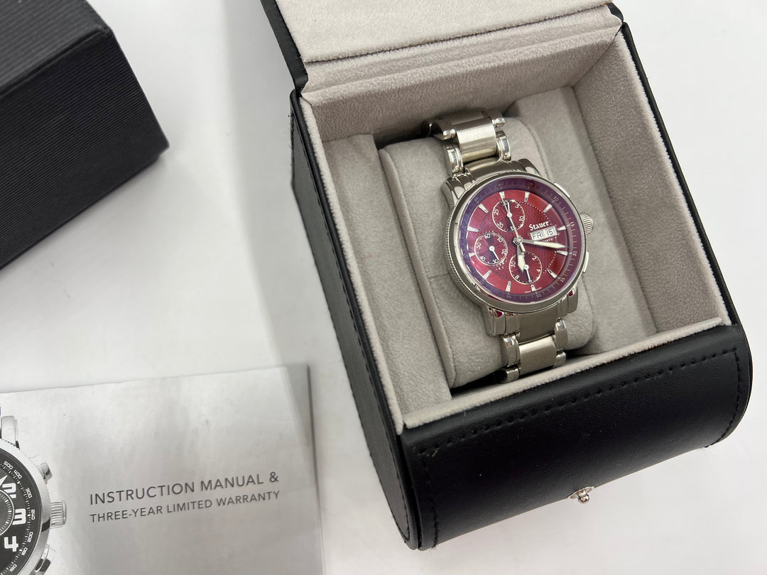 t848 Beautiful Stauer Sapphire Crystal Men's Wrist Watch