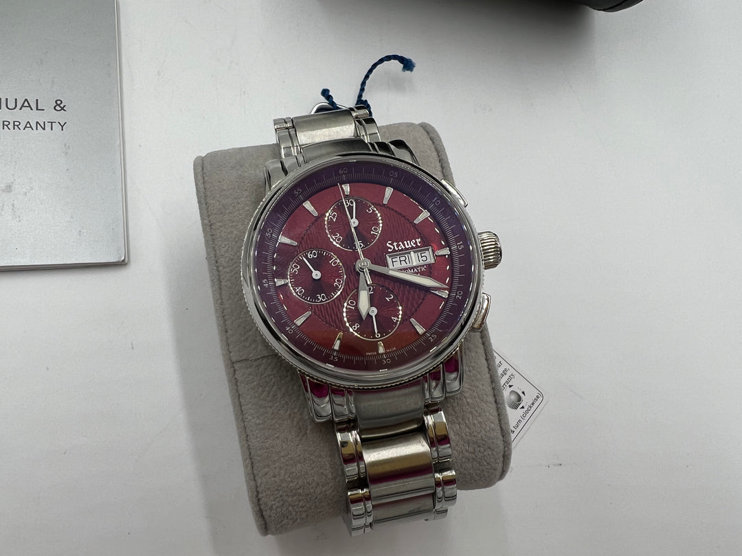 t848 Beautiful Stauer Sapphire Crystal Men's Wrist Watch