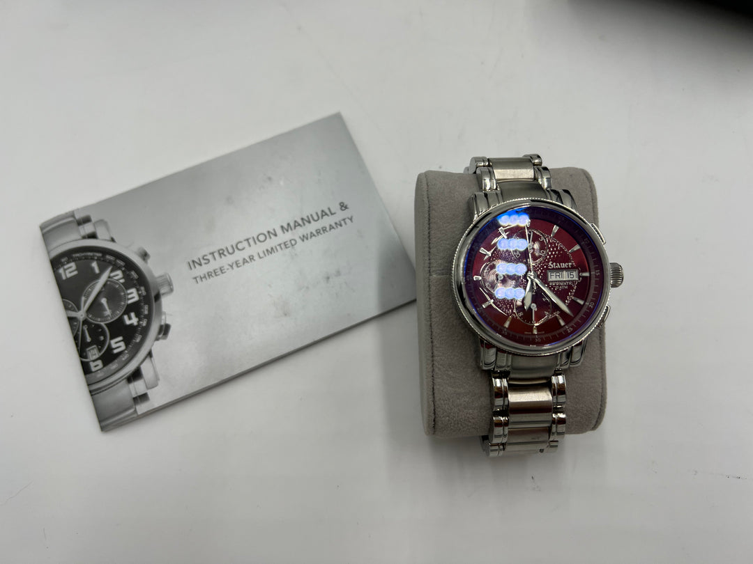 t848 Beautiful Stauer Sapphire Crystal Men's Wrist Watch