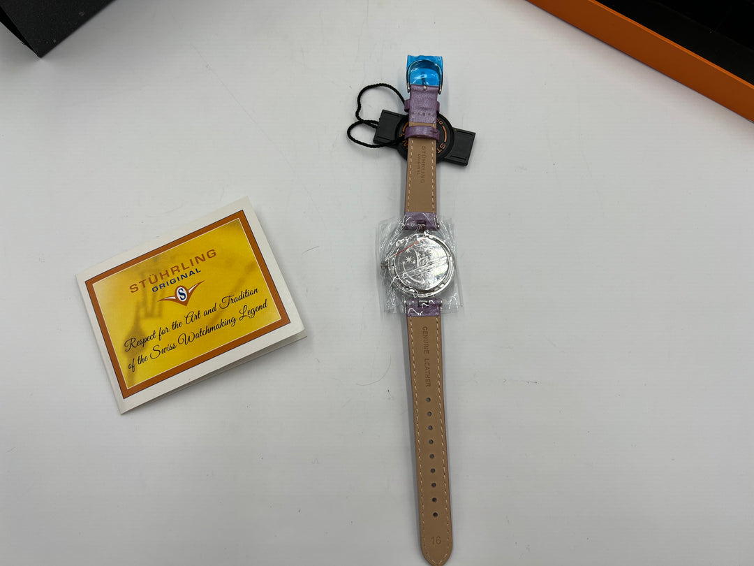 t857 Stuhrling Ladies Krysterna Crystal Stainless Steel Watch