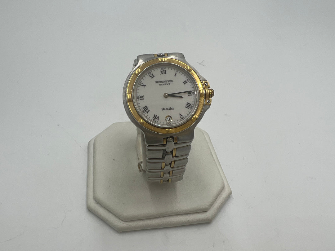 t882 Stunning Raymond Weil Parsifal Two Toned Wrist Watch