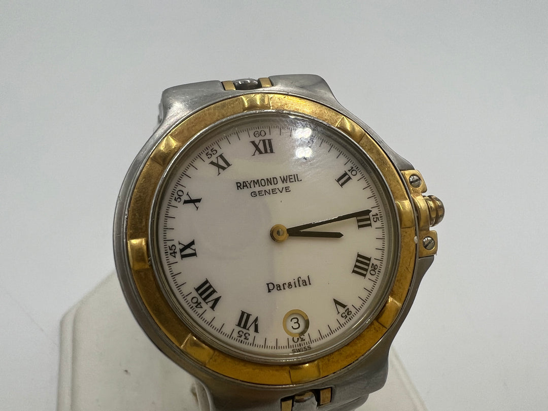 t882 Stunning Raymond Weil Parsifal Two Toned Wrist Watch