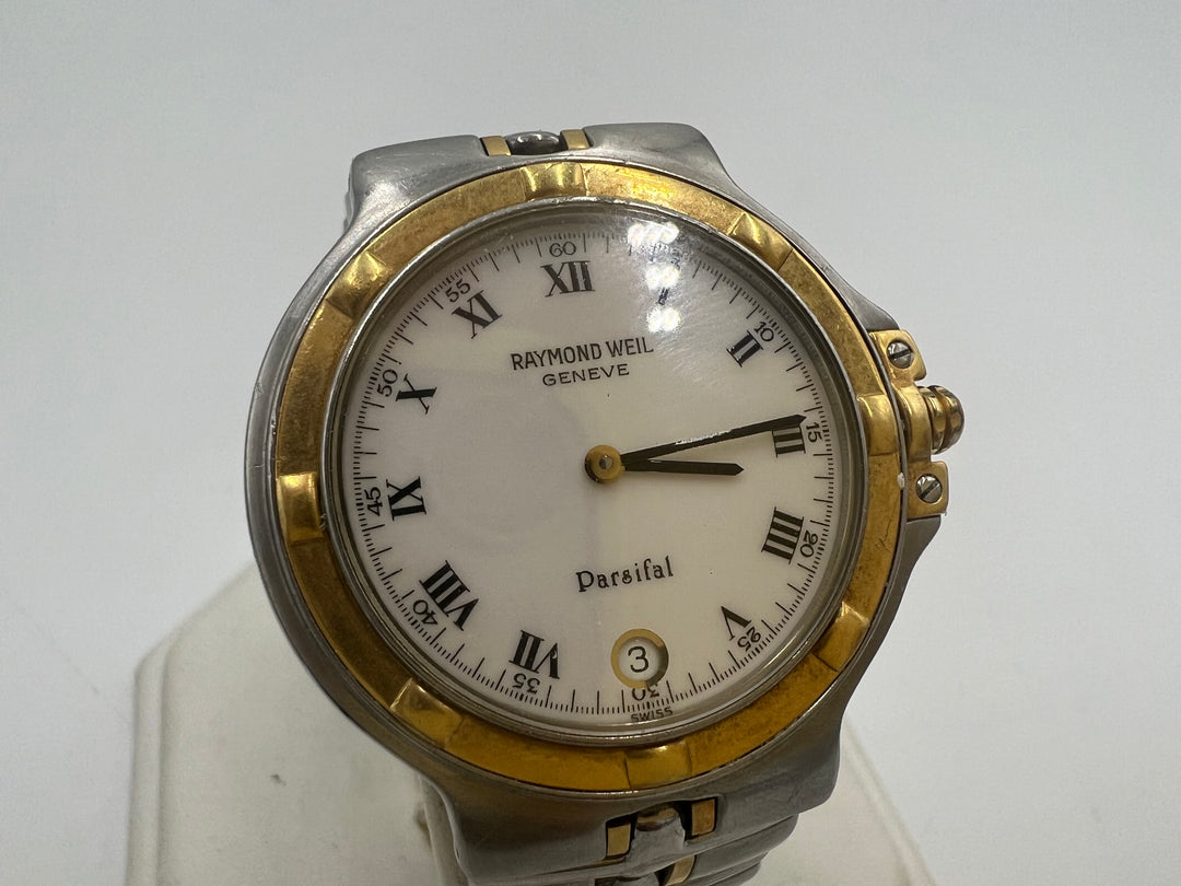 t882 Stunning Raymond Weil Parsifal Two Toned Wrist Watch