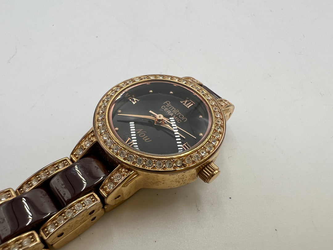 t904 Beautiful Armitron Now Ceramic Quartz Ladies Watch