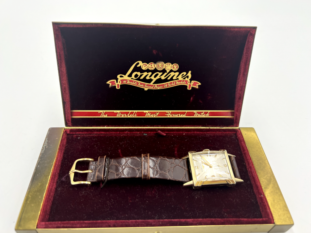 t651 Vintage Gold Filled Longines Unisex Wristwatch