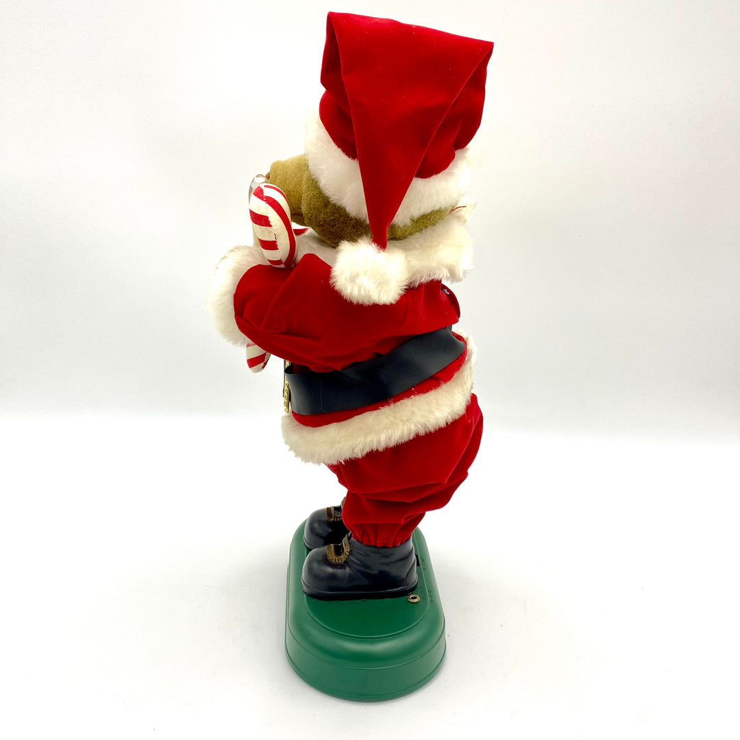 u800 Avon Twinkling Animated Mr & Mrs Claus Teddy Bear Holiday Christmas Music