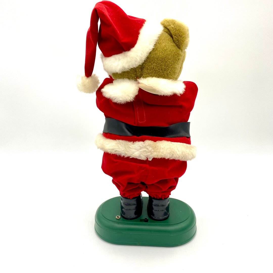 u800 Avon Twinkling Animated Mr & Mrs Claus Teddy Bear Holiday Christmas Music