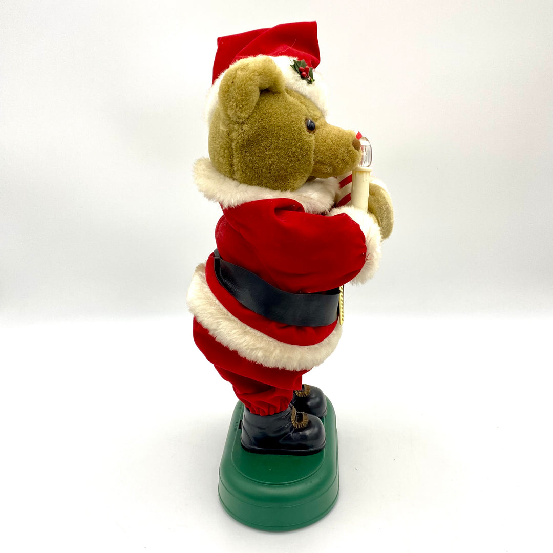 u800 Avon Twinkling Animated Mr & Mrs Claus Teddy Bear Holiday Christmas Music