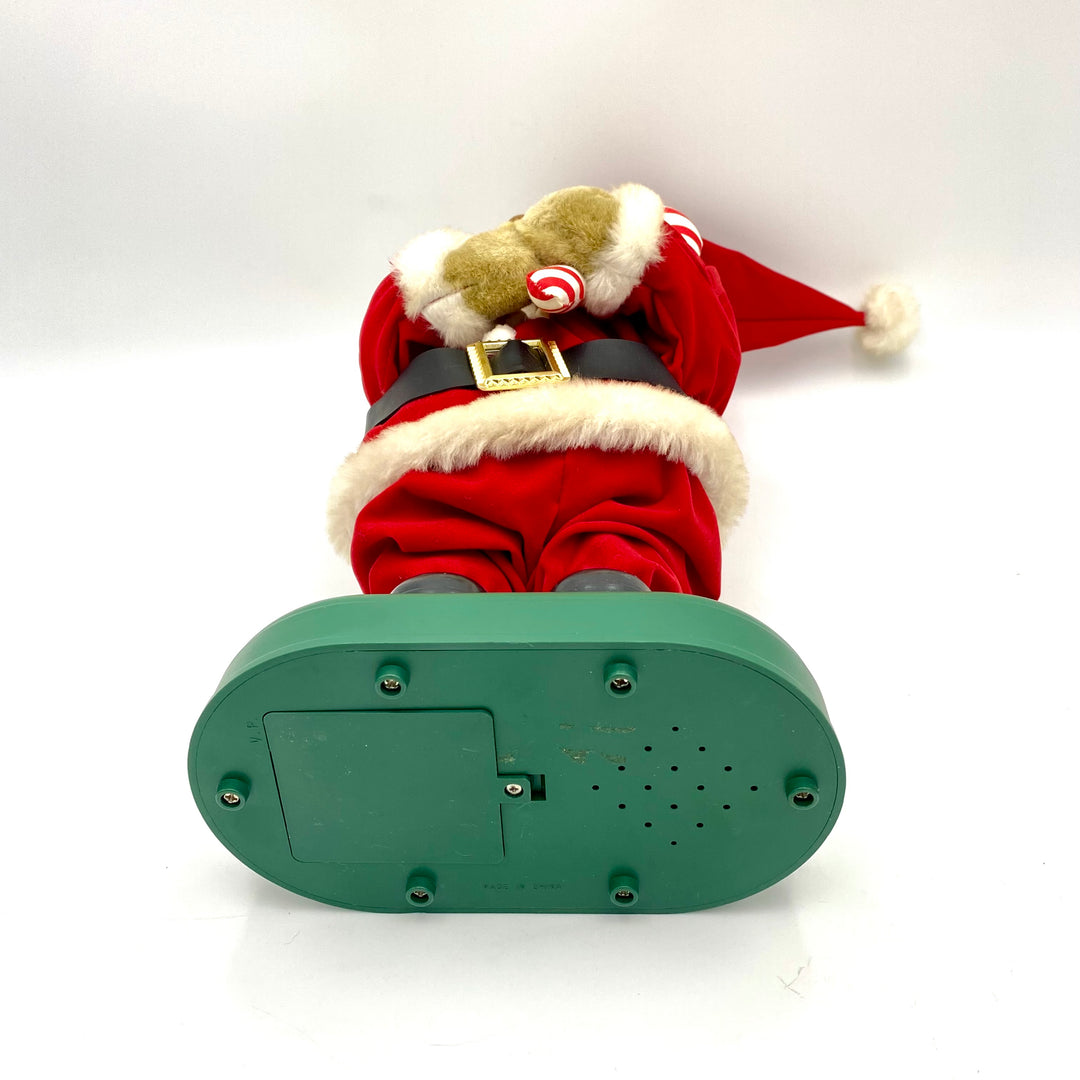 u800 Avon Twinkling Animated Mr & Mrs Claus Teddy Bear Holiday Christmas Music