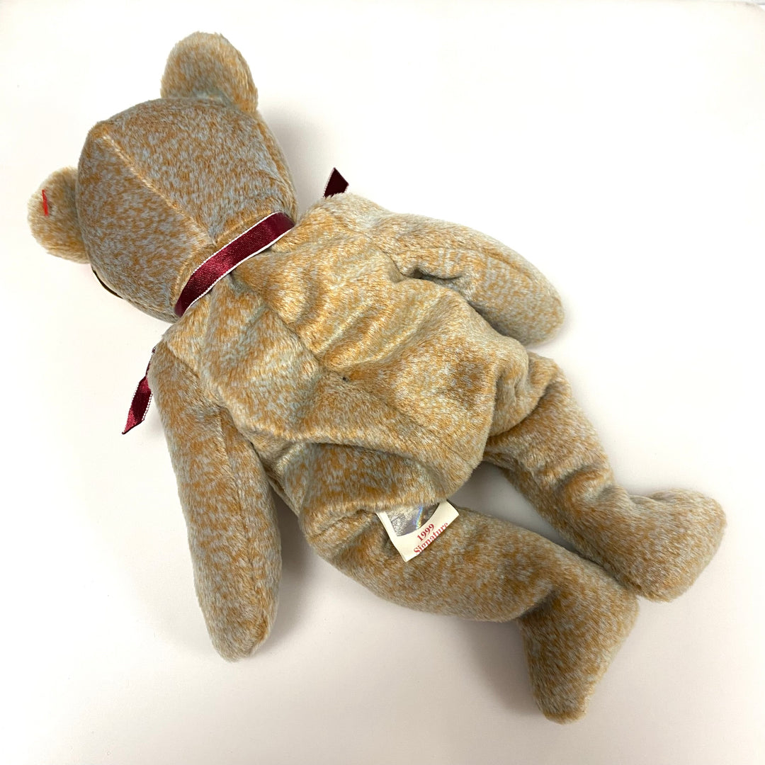 v805 Vintage Ty Beanie Baby 1999 Signature Bear Brown NWT