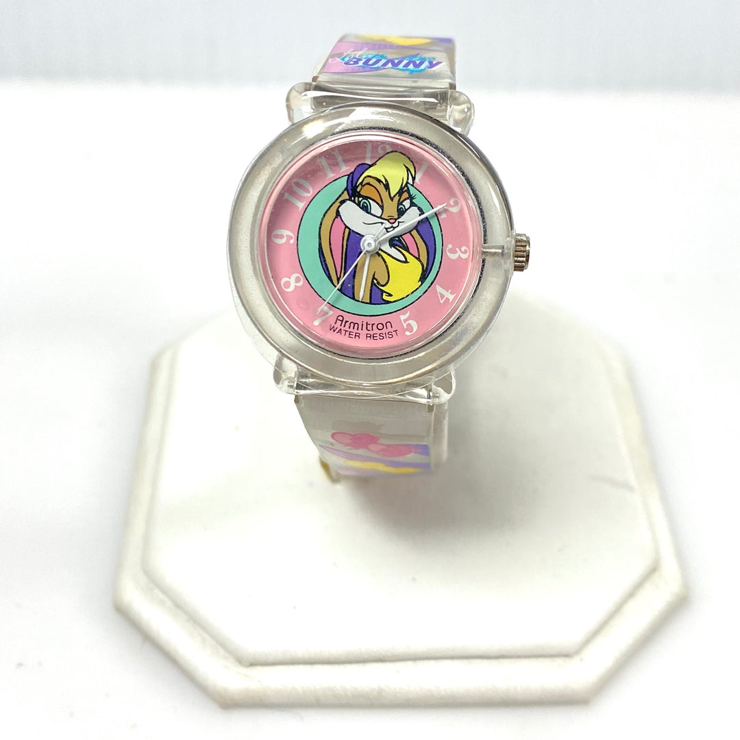 v846 Vintage Armitron Quartz Wrist Watch Features Lola Bunny water-resistant
