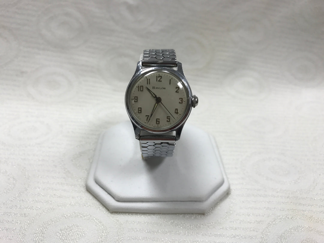 a106 Vintage  Baylor Germany Water Resistant Stainless Wrist Watch