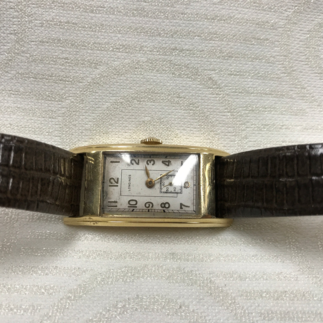 a140 Vintage Original Longines 14K Gold Mechanical Hand Winding Wrist Watch