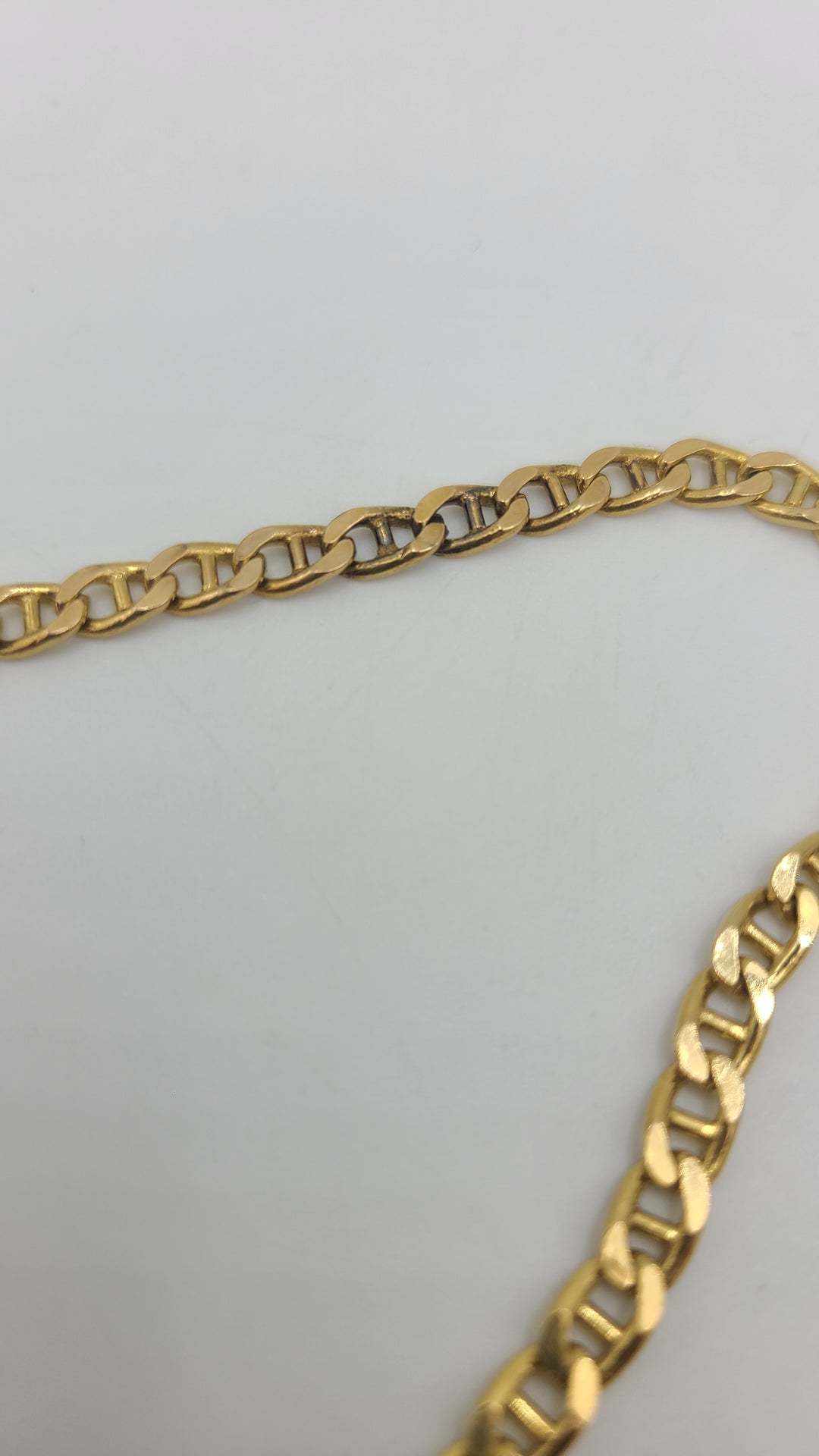 m682 Nice Unisex 20" Anchor Link Necklace in 14kt Yellow Gold