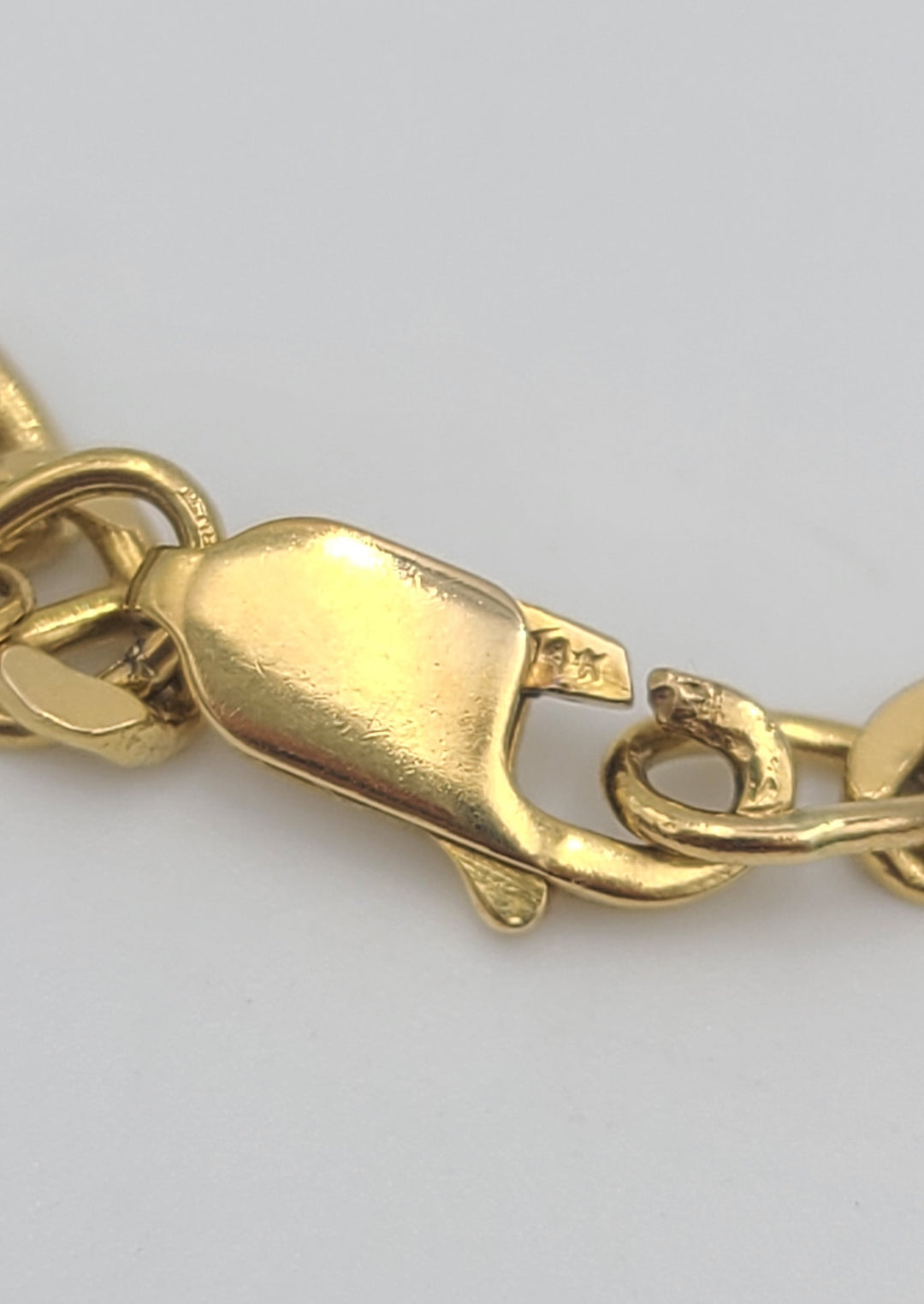 m682 Nice Unisex 20" Anchor Link Necklace in 14kt Yellow Gold