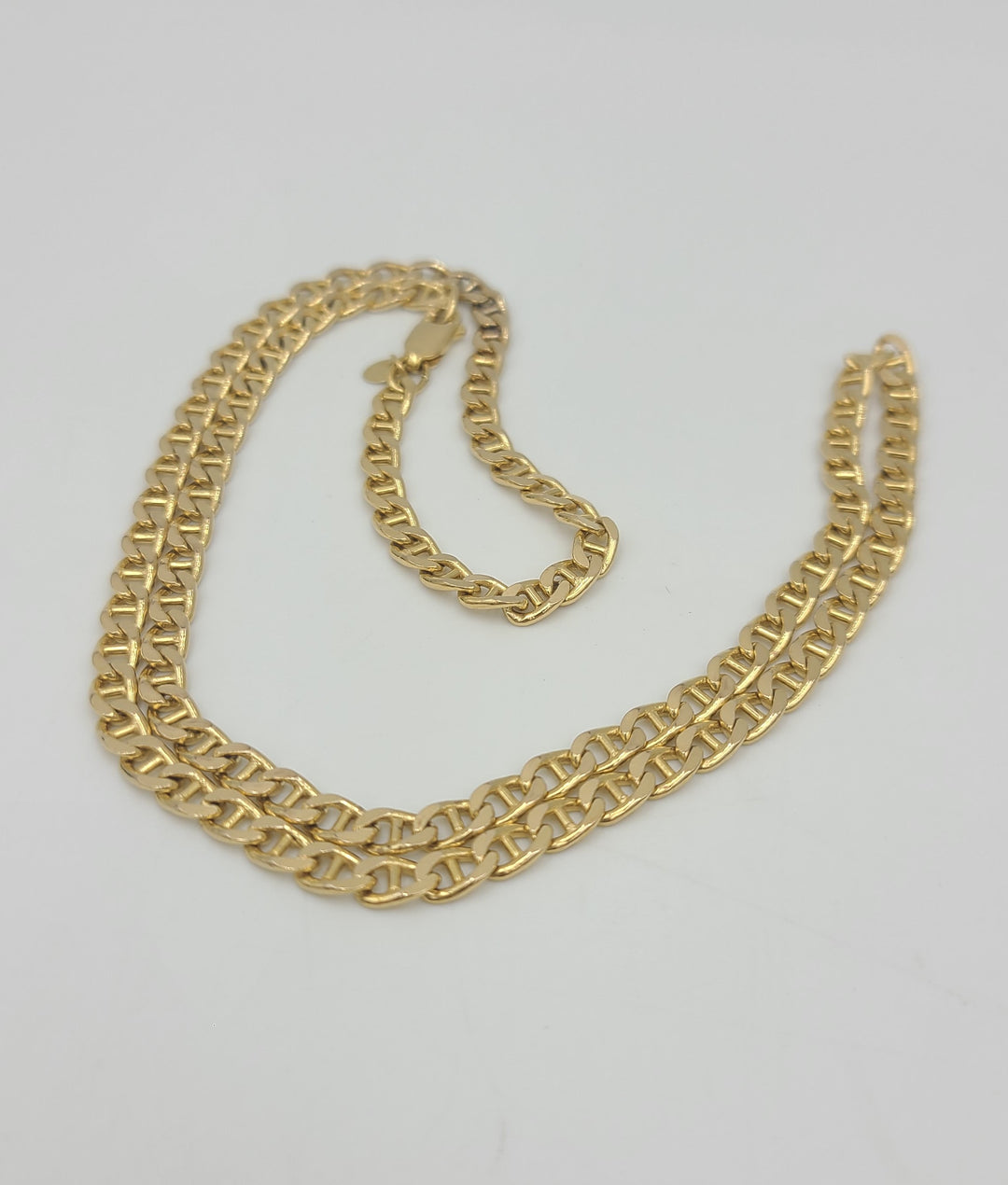 m682 Nice Unisex 20" Anchor Link Necklace in 14kt Yellow Gold