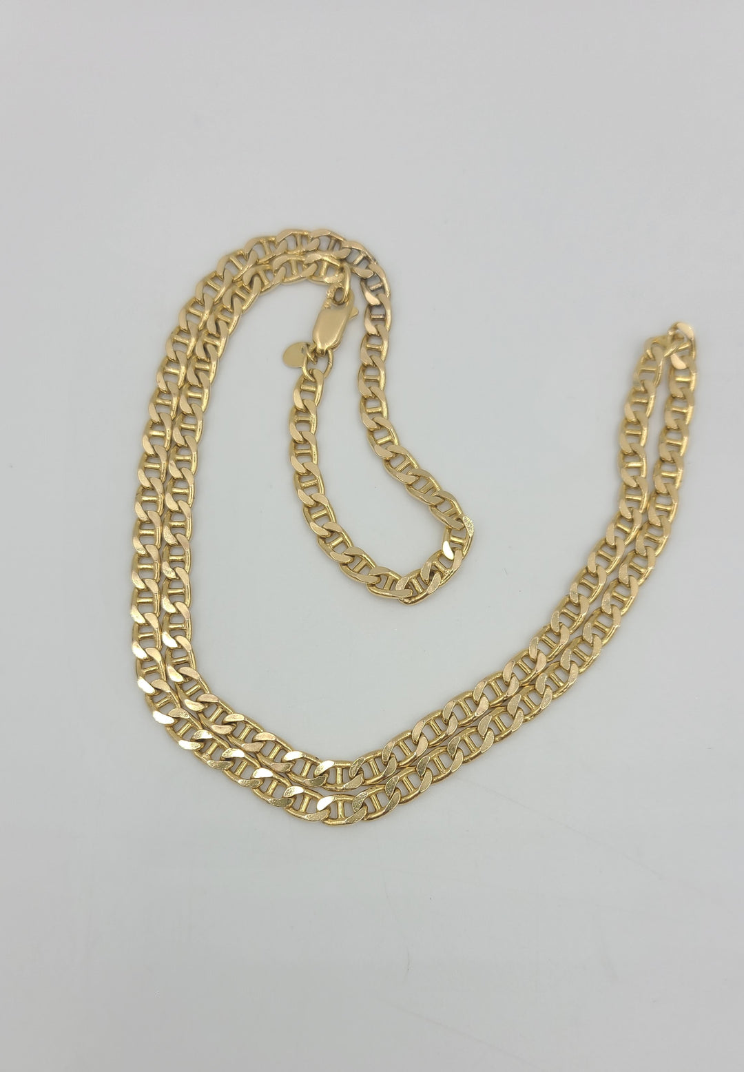 m682 Nice Unisex 20" Anchor Link Necklace in 14kt Yellow Gold