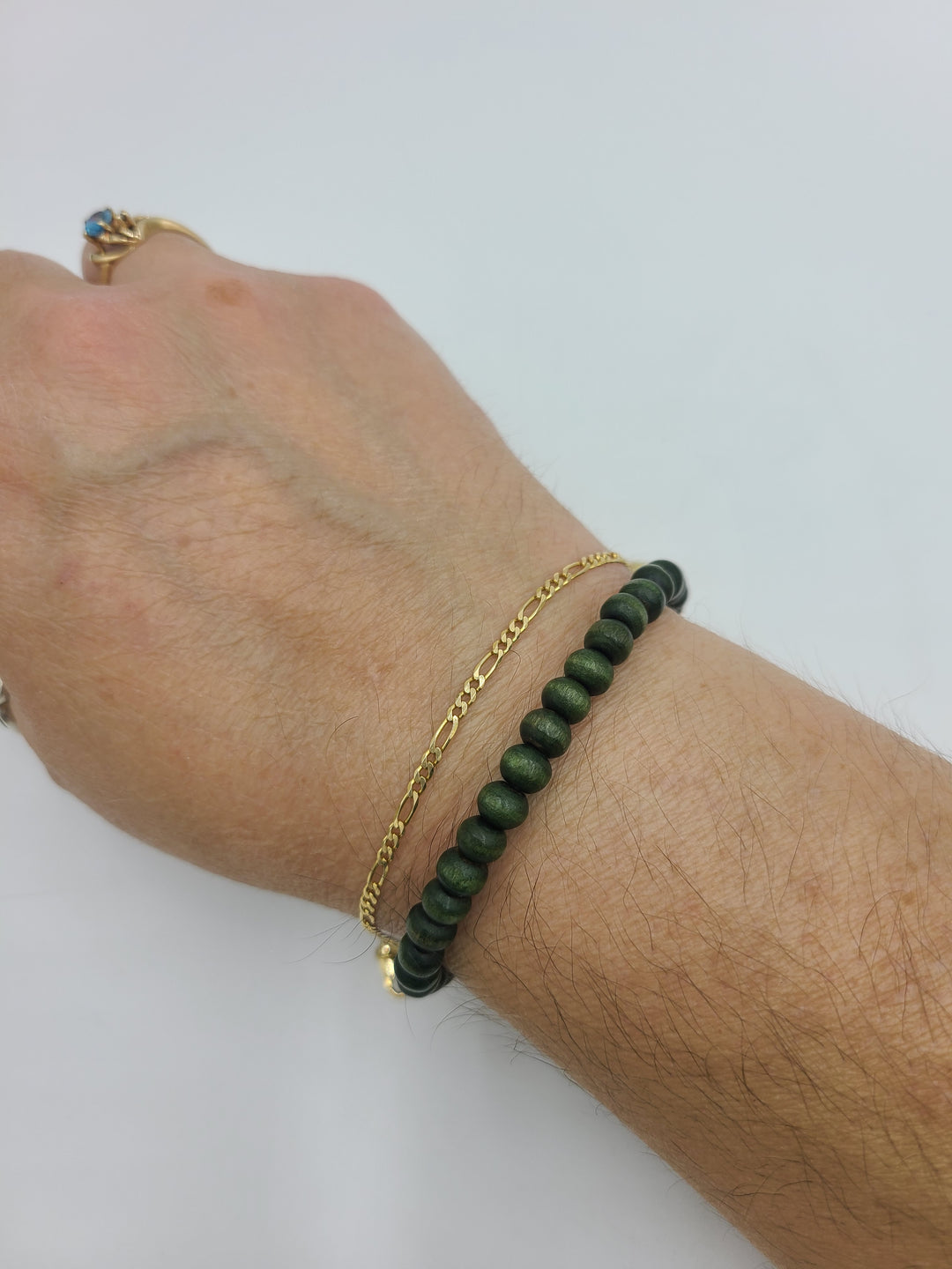 k706 Ladies Dainty 14kt Yellow Gold 9 3/8" Figaro Anklet