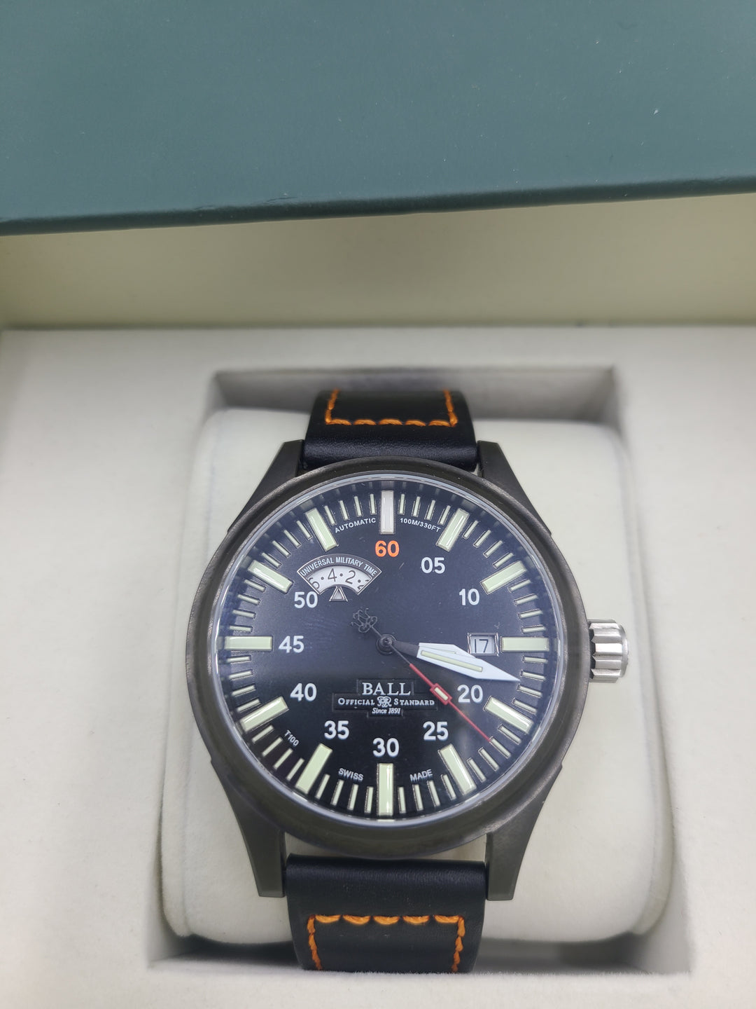 k691 Handsome Men's Automatic Ball Night Train Wristwatch