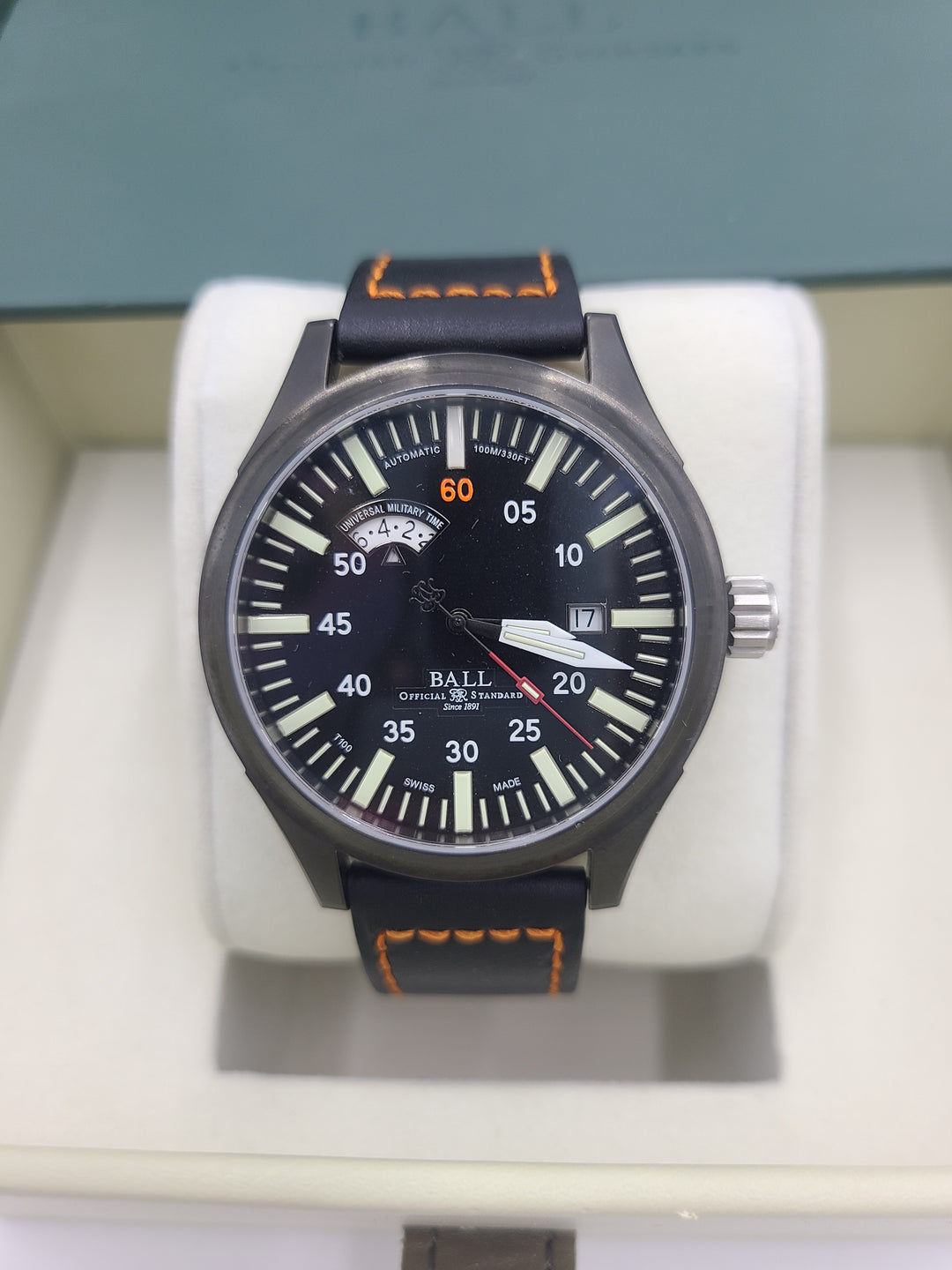 k691 Handsome Men's Automatic Ball Night Train Wristwatch