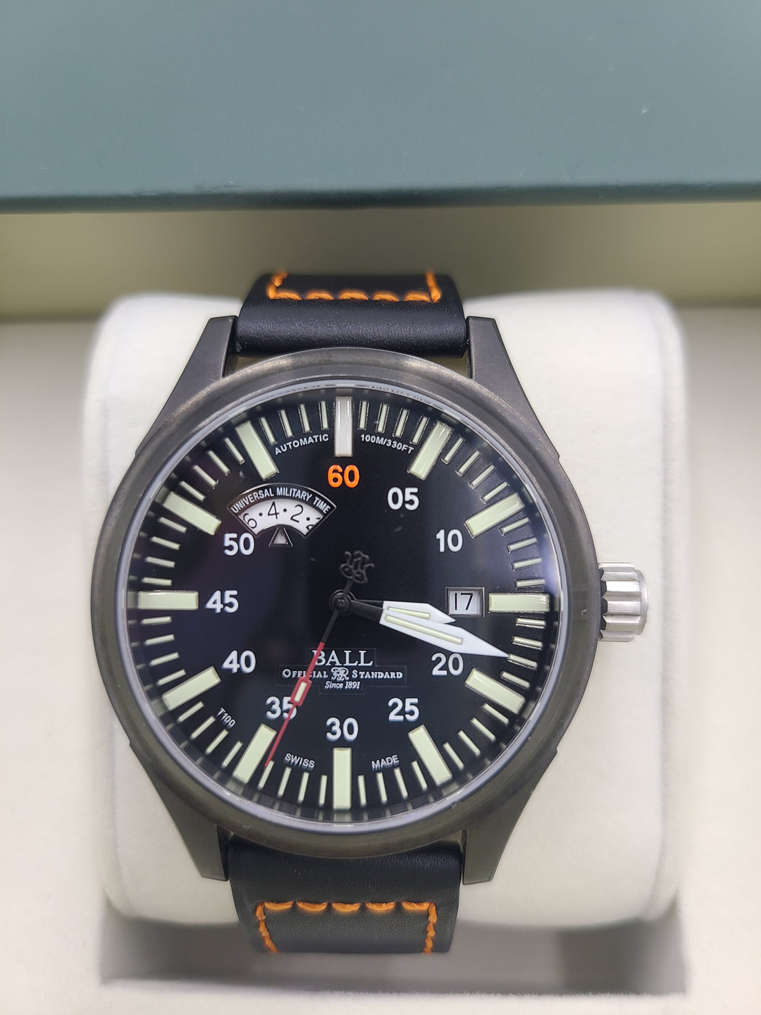 k691 Handsome Men's Automatic Ball Night Train Wristwatch