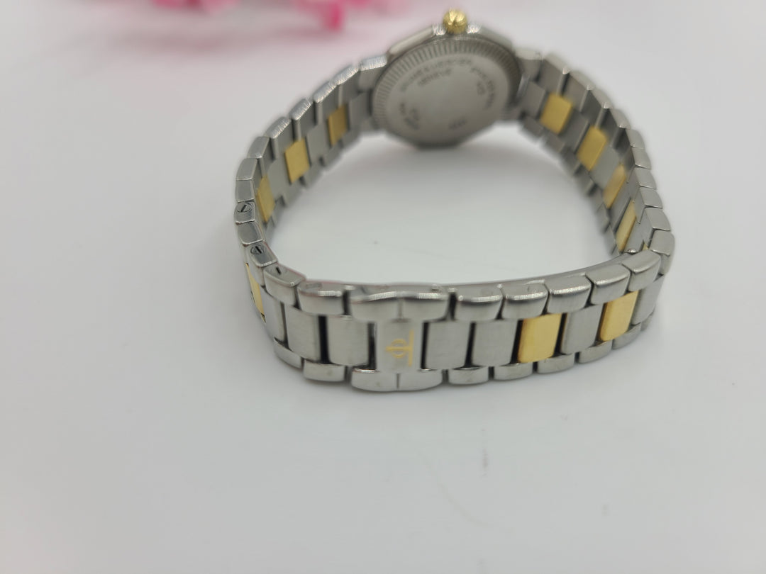 k712 Ladies Stylish Baume Mercier Riviera Two Toned Quartz Wristwatch