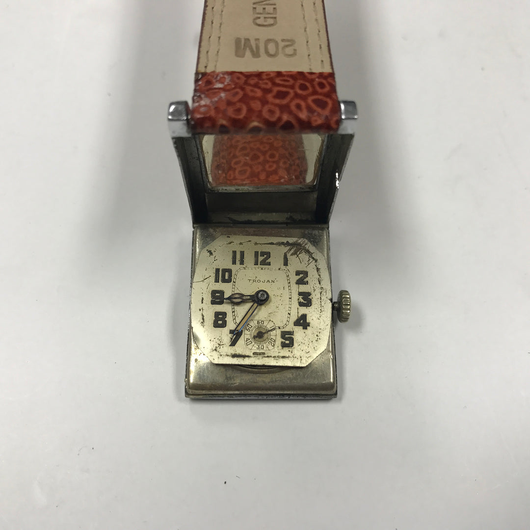 d311 Vintage  Trojan Swiss 6J Mechanical Swiss Men's Wrist Watch