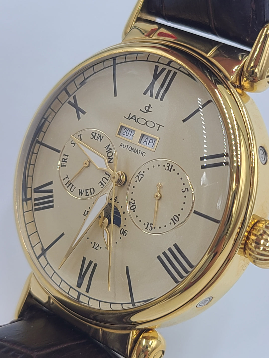 k694 Handsome Men's Automatic Jacot Madison Wristwatch