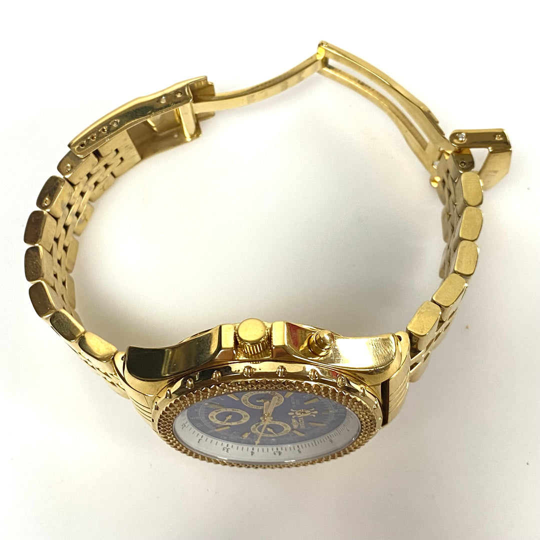 m750 Invicta Model 3655 Quartz Luxury Gold-tone Stainless Steel Men Wrist Watch