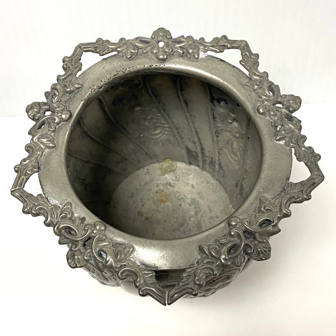 m771 Antique Charles Boardman Sheffield England Silver-plated Britannia Metal Container Vase