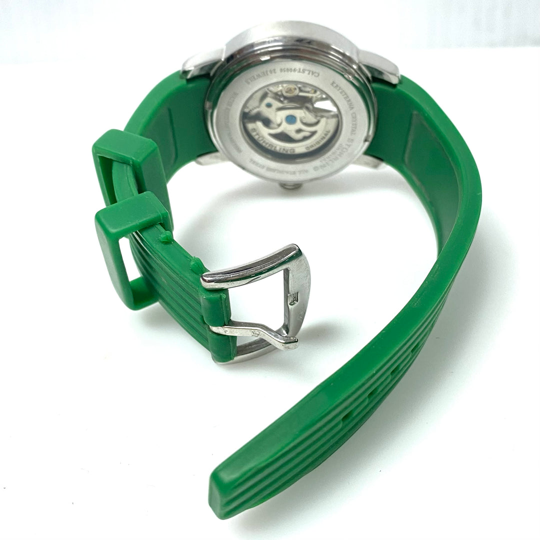 v783 Stührling Original Delphi Achilles 1078 Automatic Skeleton Wrist Watch